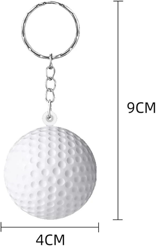 12 Pcs Sport Ball Keychains Volleyball Key Chains Stress Ball Keychains for School Carnival Reward Prizes Party Bag Gift Fillers Purse Charms
