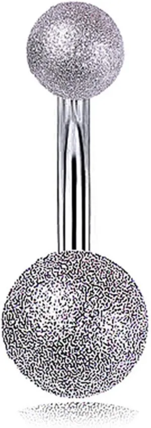 14G Belly Button Rings, Stainless Steel Belly Button Ring Stainless Steel 14G Belly Ring for Women Cubic Zirconia Round Design Party