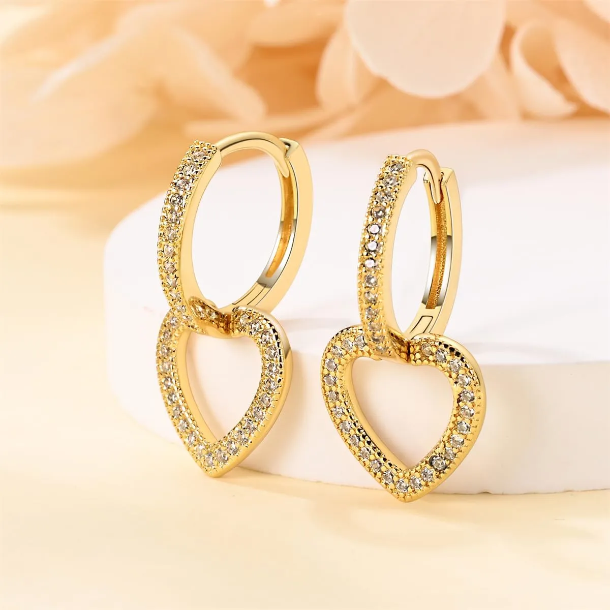 14K Gold Huggie Earrings Plated 925 Sterling Silver Earrings for Women Cubic Zirconia Hypoallergenic Hoop Earrings Fashion Jewelry for Women