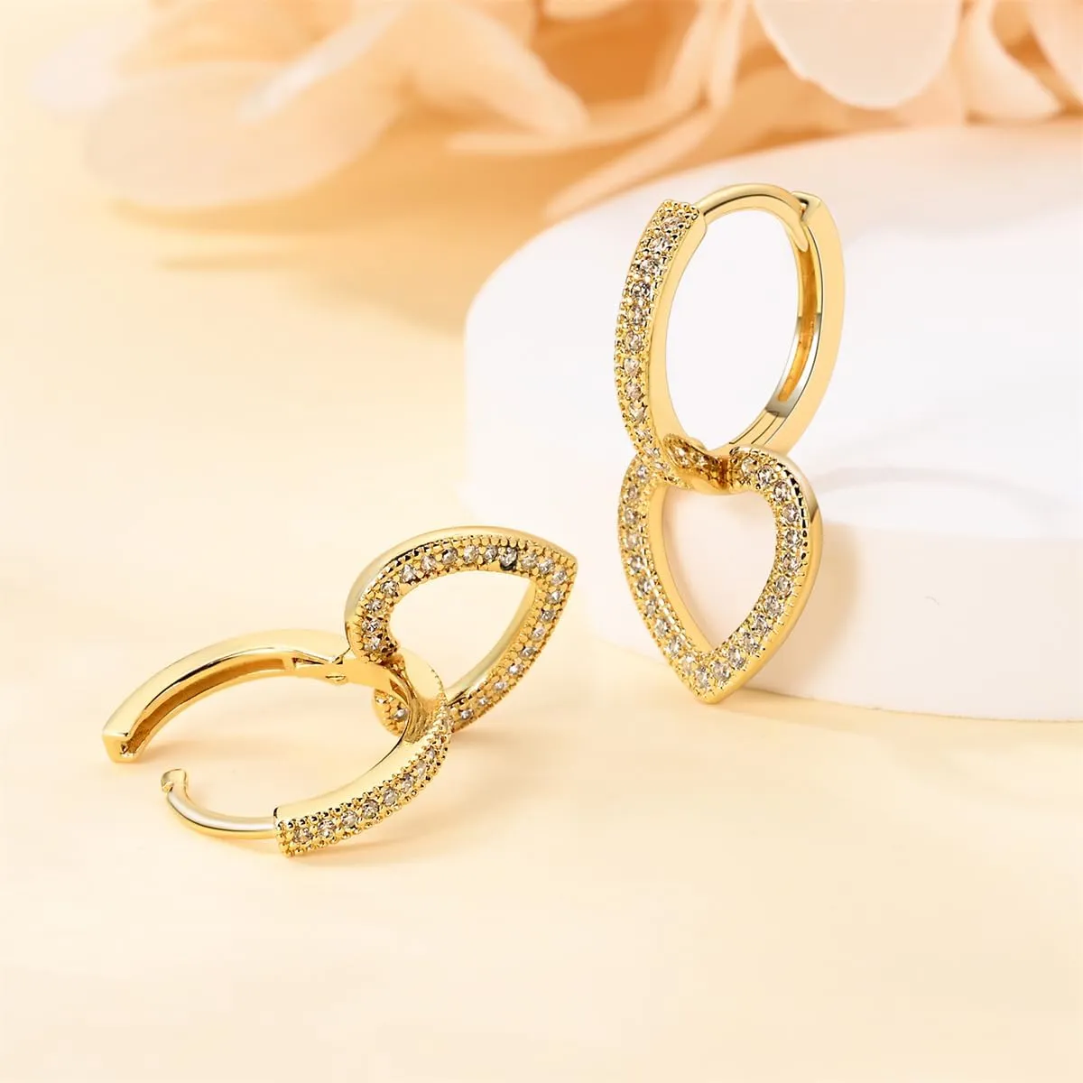14K Gold Huggie Earrings Plated 925 Sterling Silver Earrings for Women Cubic Zirconia Hypoallergenic Hoop Earrings Fashion Jewelry for Women