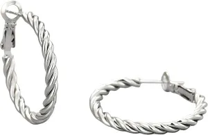 14K Gold Plated Hoop Earrings for Women,Lightweight Twisted Braided Hoop Earrings,Hypoallergenic 925 Sterling Silver Post,Trendy Design,Comfortable Daily Wear