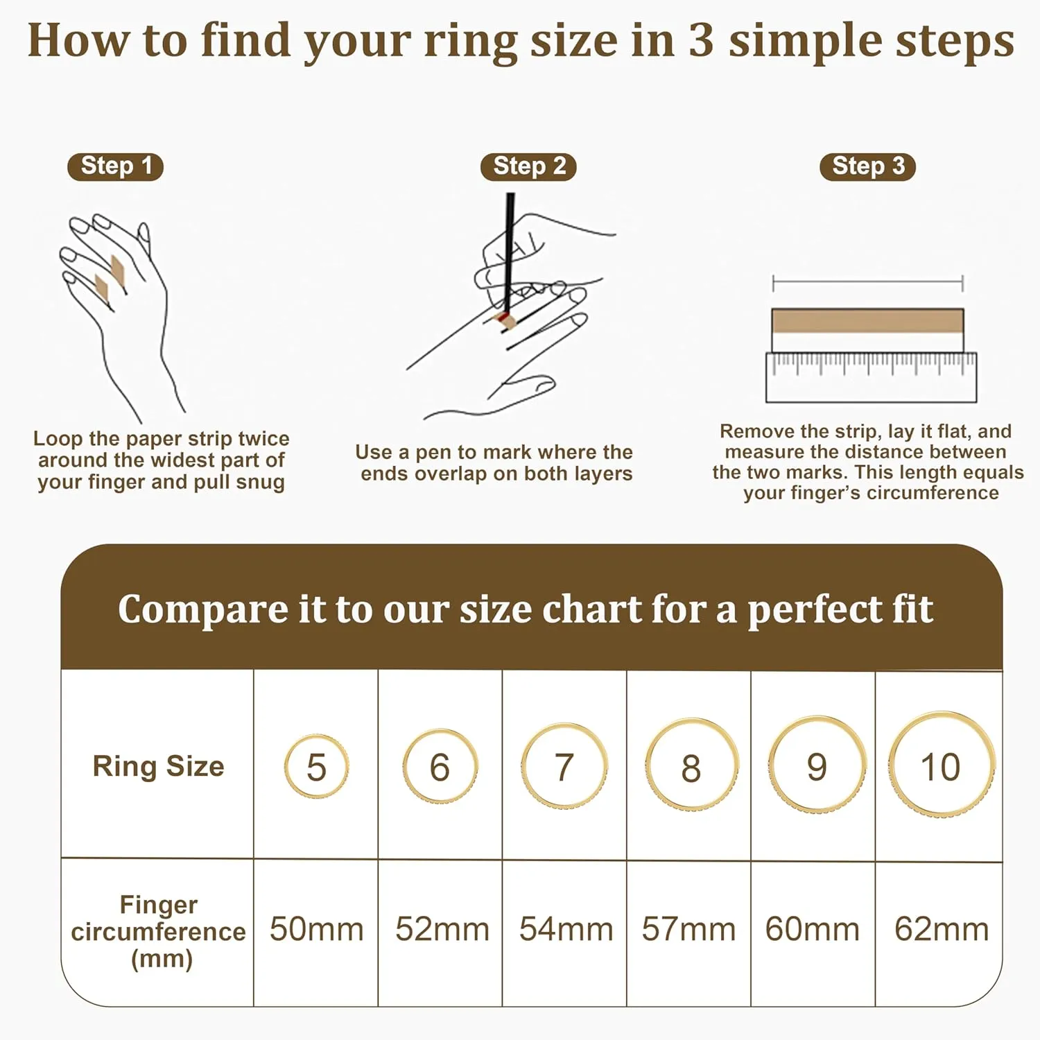 14K Gold Plated Rings Comaptible for Oura Ring 4/Gen 3 Stacking Ring, Non Tarnish Cubic Zirconia Simulated Diamond Stackable Sterling Eternity Bands for Women