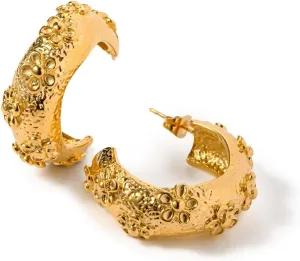 18K Gold Plated Stainless Steel Earrings - 7 Unique Designs - Hypoallergenic & Water-Resistant - Statement Jewelry for Women