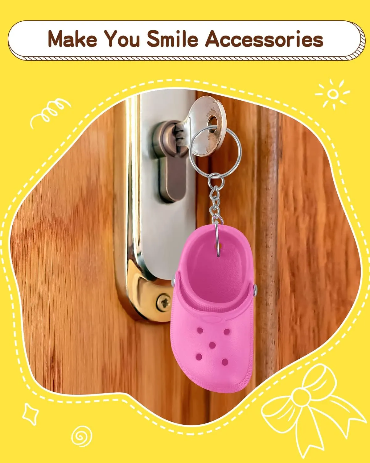 2pcs Cute Shoe Keychains for Women Men Kids Party Favors, Mini Birthday Gifts of Key Chains Car Handbag Backpack