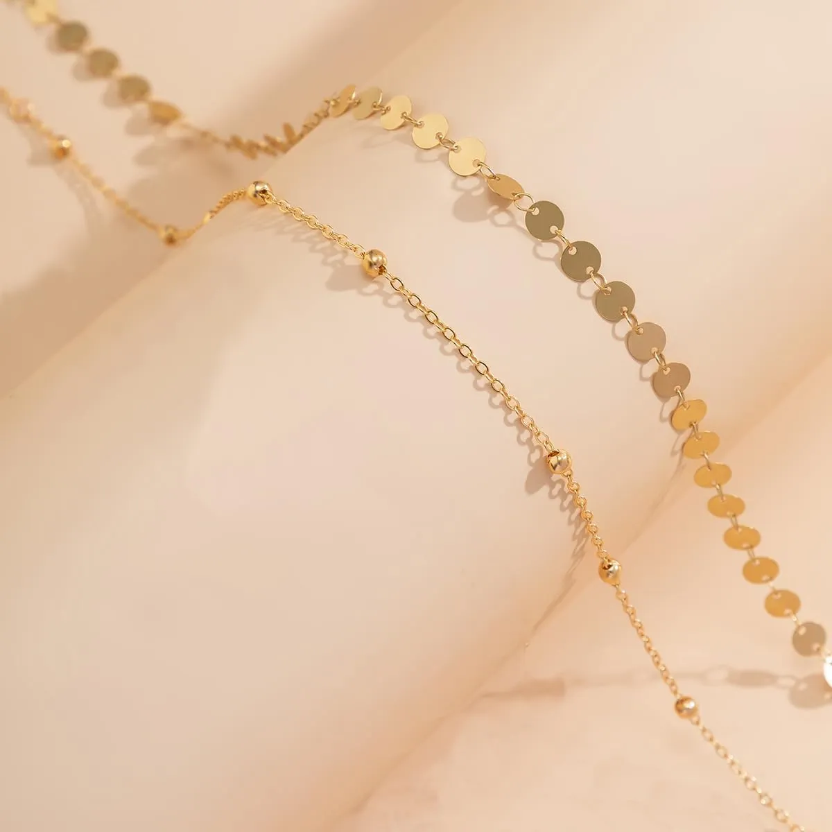 2PCS Gold/Silver Plated Waist Chains Belly Body Chain Jewelry for Women Sexy Bikini Layered Belly Chain Jewelry for Women
