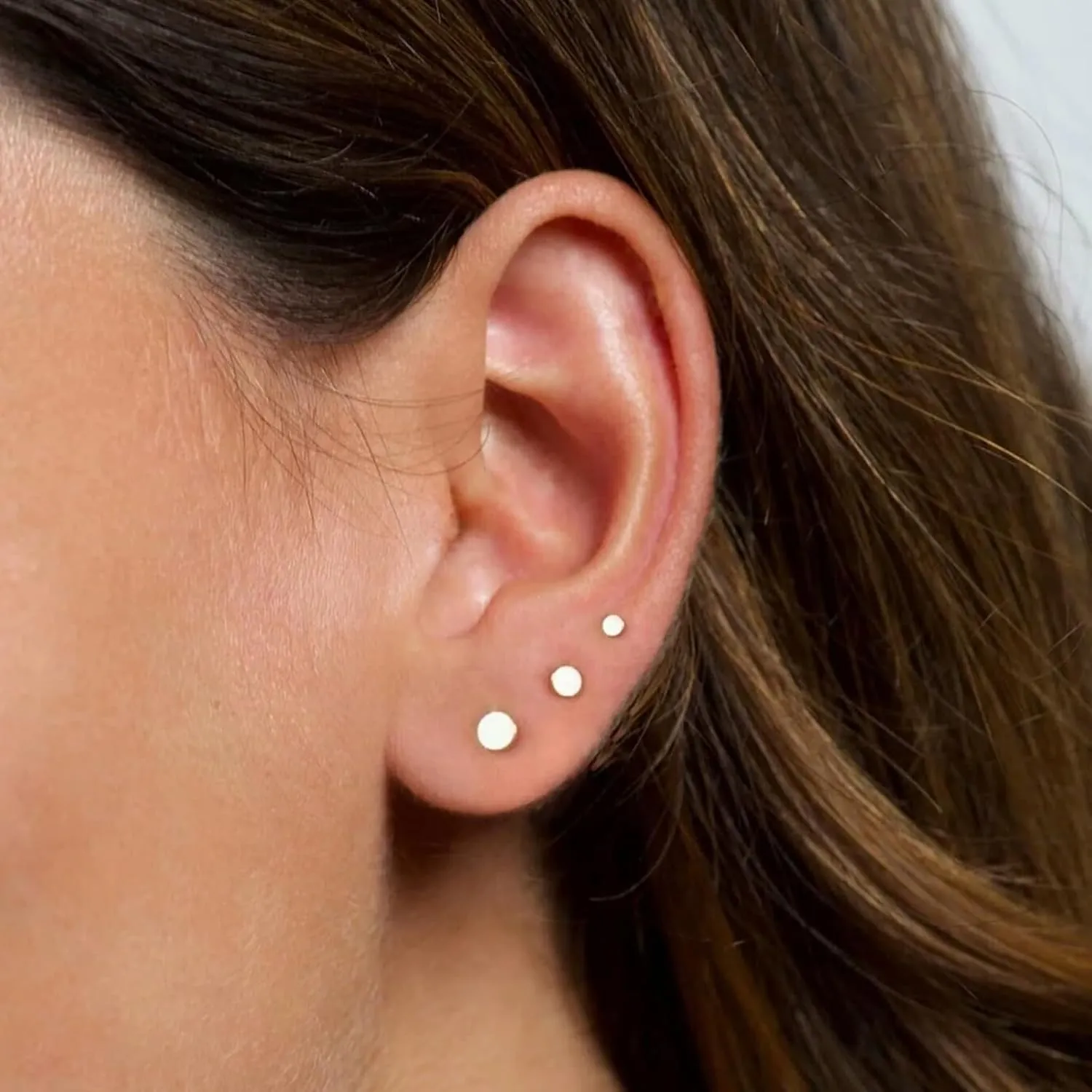 5 Pairs 14K Gold Plated Stud Earrings for Women, Hypoallergenic Earring Sets for Multiple Piercing, Premium Cubic Zirconia Studs Earrings for Women