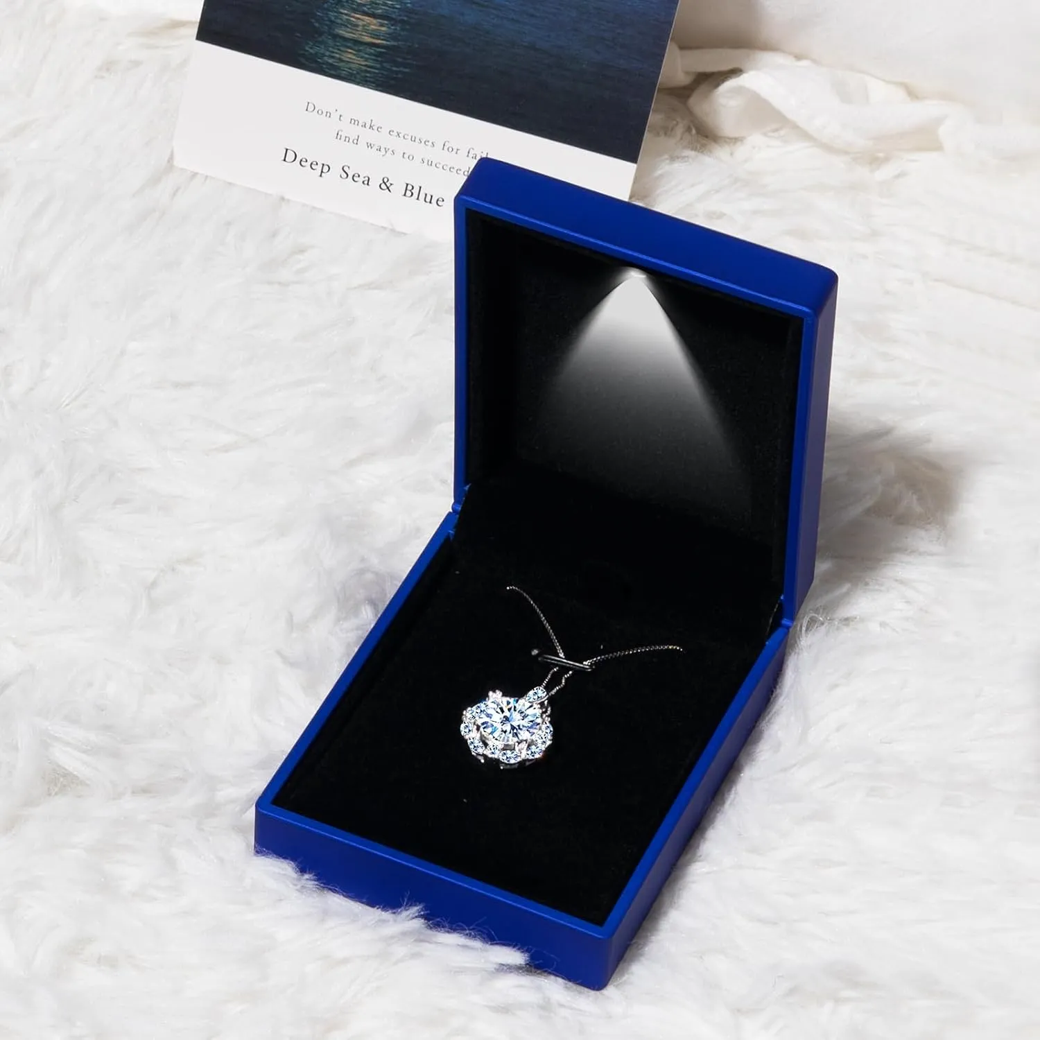 5CT Moissanite Pendant Necklace for Women 925 Sterling Silver Necklace with Moissanite Diamond D Color Ideal Cut Diamond Necklace Gift for Women Men Mom