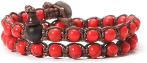 6mm Buddhist Natural Stone Beads Sandalwood Buddha Rosary Bracelet Women's Men's Gourd Beads Multi-Circle Bracelet