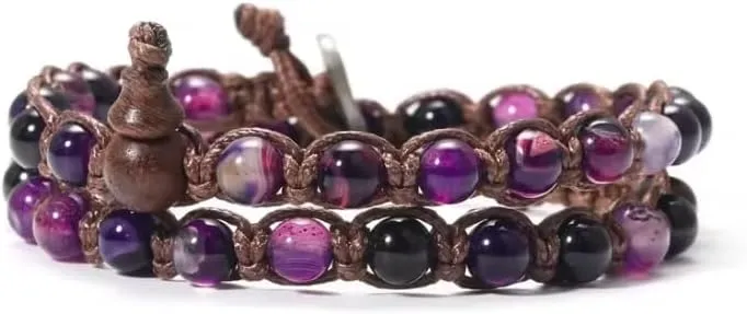 6mm Buddhist Natural Stone Beads Sandalwood Buddha Rosary Bracelet Women's Men's Gourd Beads Multi-Circle Bracelet