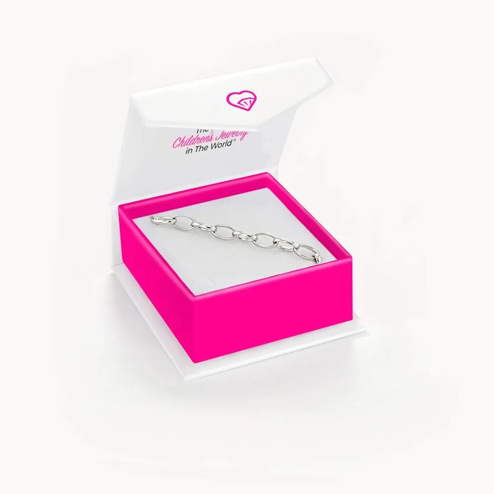 925 Sterling Silver Classic Link Chain Charm Bracelet for Little Girls & Preteen - Plain Bracelets for Young Girls to Allow them to Add Charms - Fabulous Jewelry for Children