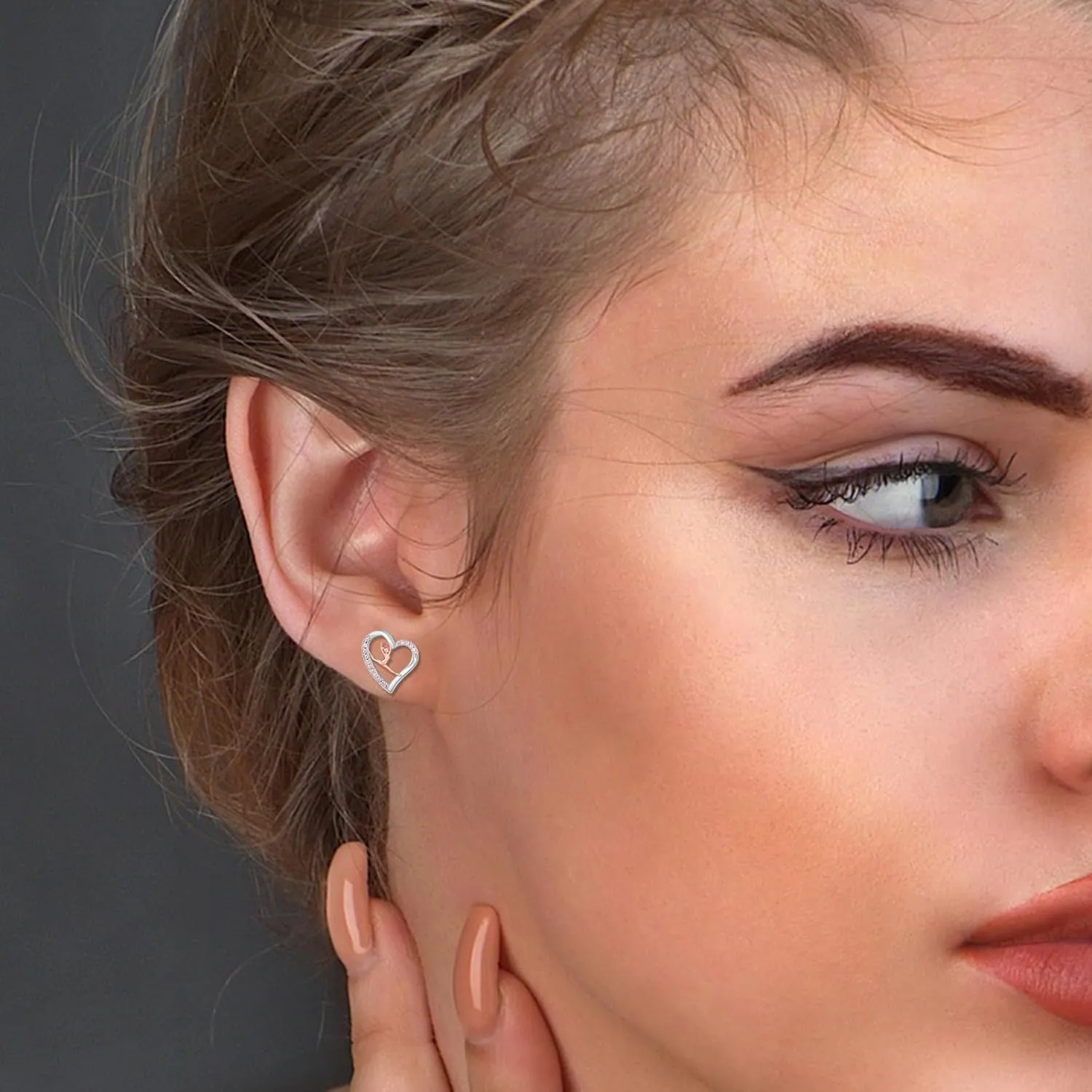 925 Sterling Silver Gymnastics Stud Earrings for Daughter Gymnastics Gifts for Teen USA Gymnast Ear Studs Jewelry Gift Gymnastics Sport Earrings Sports Jewelry for Granddaughter Christmas Gift