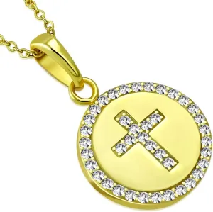 925 Sterling Silver Womens Religious Cross White CZ Classic Pendant Necklace