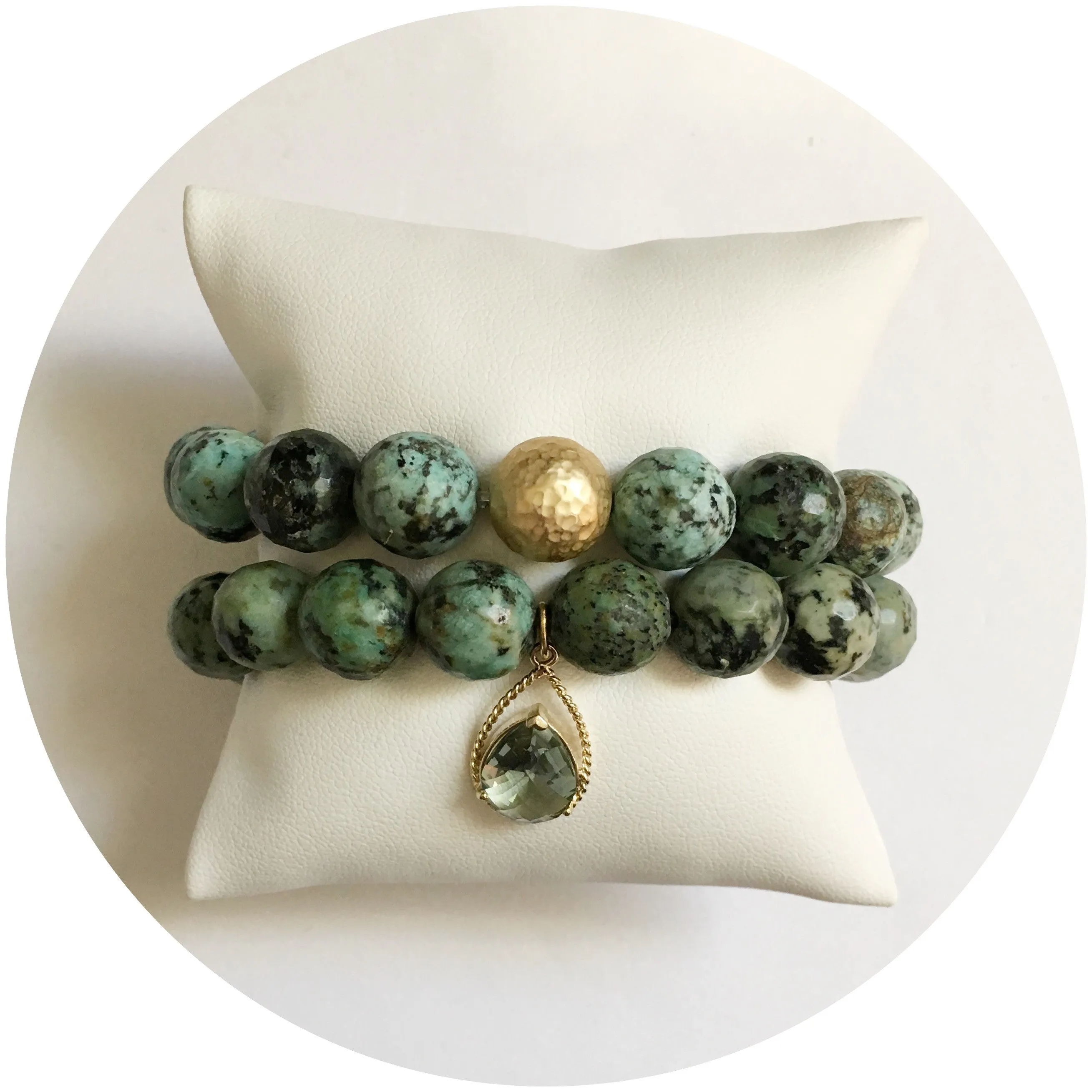 African Turquoise Color Stax