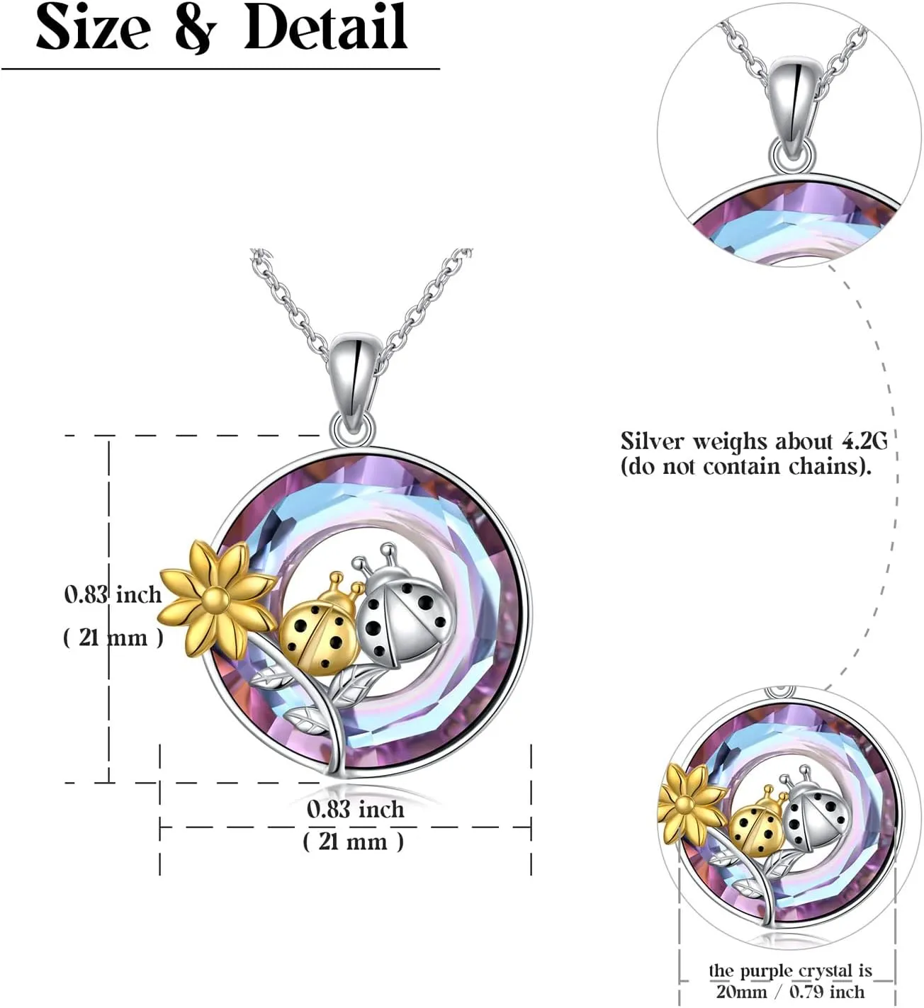 Animal Necklaces for Women Girls 925 Sterling Silver Frog/Ladybug/Guinea Pig/Camel/Giraffe/Cat/Mushroom/Dove Pendant Necklace Christmas Jewelry Birthday Gifts