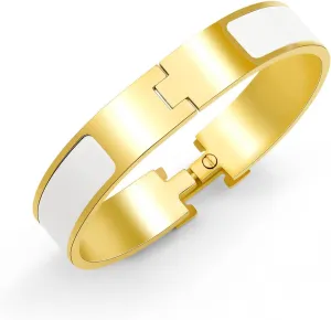 AREH Women 18K Gold Plated bracelet, Letter Enamel Bracelet Couple Bracelet, exclusive Women Gift