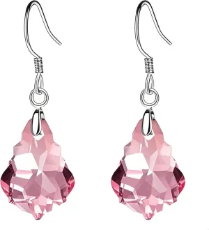 Austrian Crystal Baroque Drop Dangle Earrings for Women 925 Sterling Silver Hook Hypoallergenic Jewelry