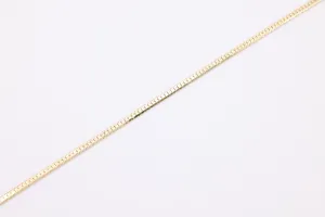 Ava Thin Herringbone Chain, 14K Gold Overlay Plated, Wholesale Jewelry Chain