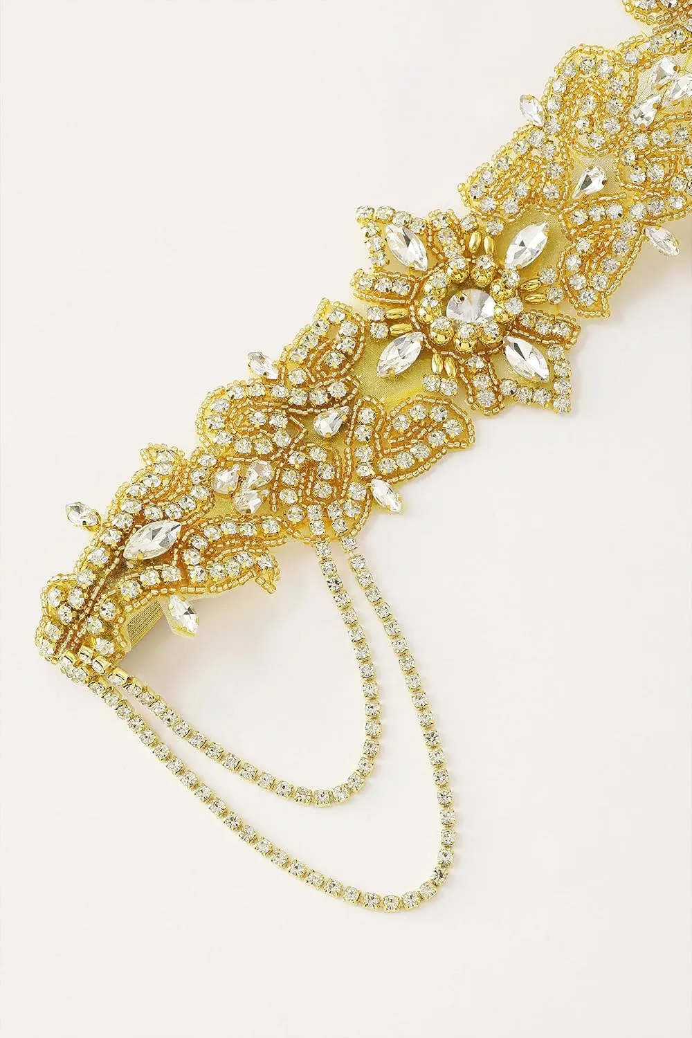 BABEYOND 1920s Flapper Headpiece Roaring 20s Headband Great Gatsby Headband for Women Vintage Hair Accessory