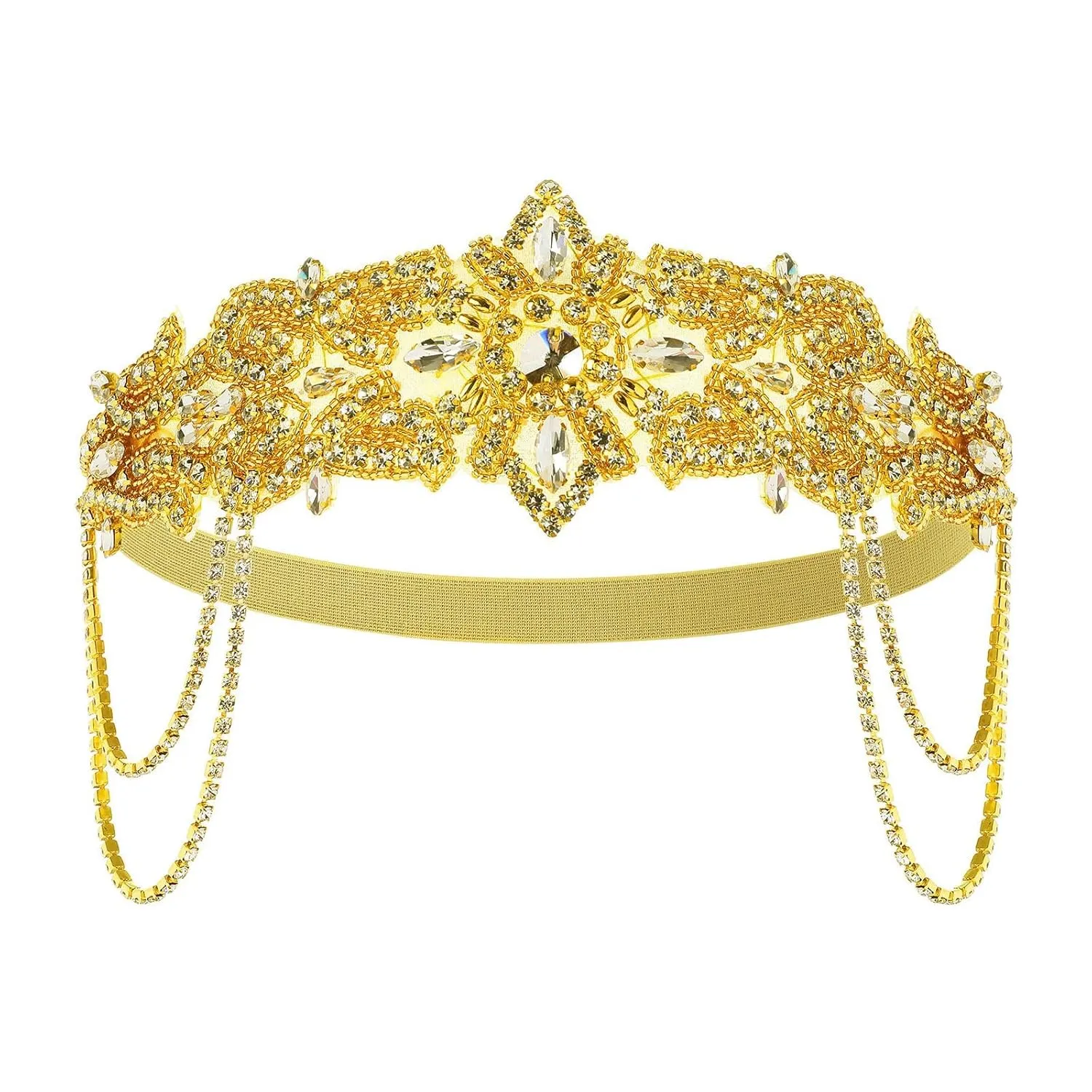 BABEYOND 1920s Flapper Headpiece Roaring 20s Headband Great Gatsby Headband for Women Vintage Hair Accessory