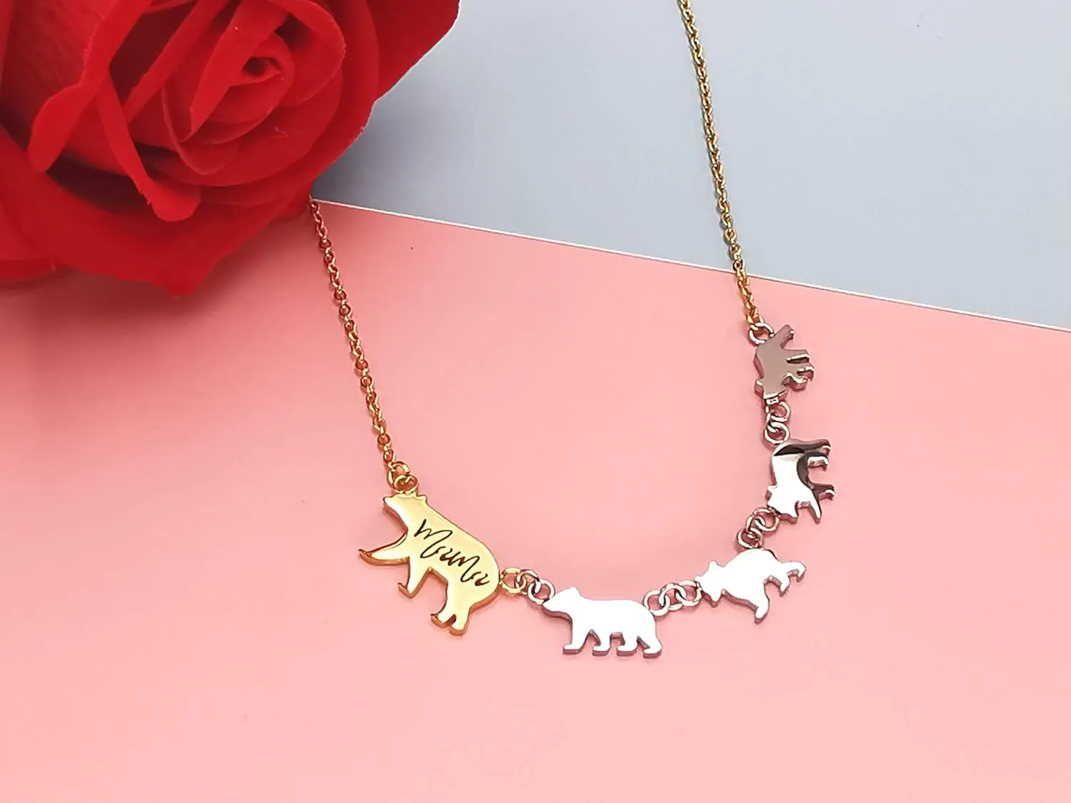 Beffy Mama Bear Necklace for Mom