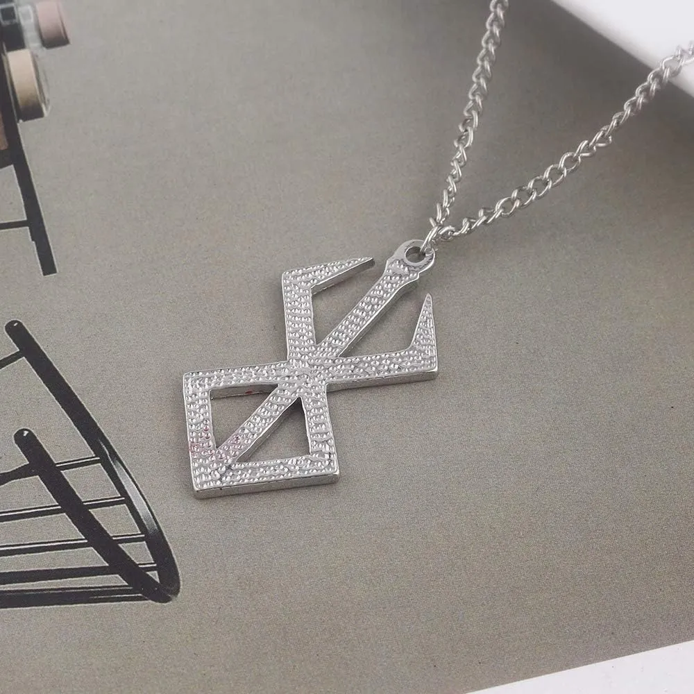 Berserker Guts Brand Of Sacrifice Necklace - Berzerk Sword Manga Pendant Chains - Gift for Men Women and Fans