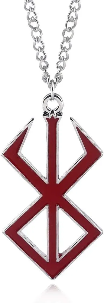 Berserker Guts Brand Of Sacrifice Necklace - Berzerk Sword Manga Pendant Chains - Gift for Men Women and Fans