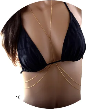 Bestjybt Fashion Women Body Belly Waist Charm Chain Bikini Beach Pendant Necklace