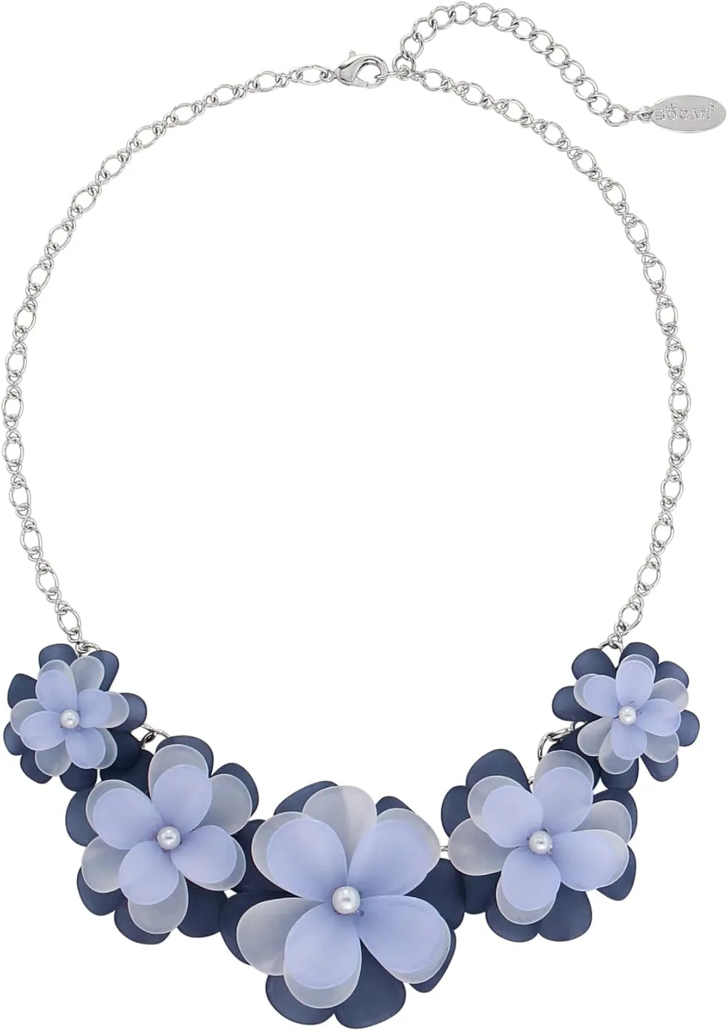 Bocar Flower Collar Necklace, Floral Flower Summer Beach Statement Choker Necklaces for Women and Teen Girls, Handmade Women Jewelry Party Gift