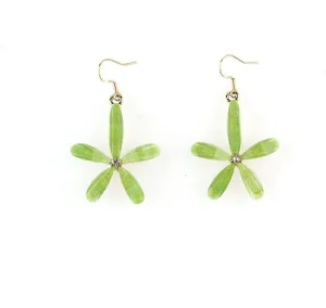 Bohemian Flower Floral Earrings Acrylic Long Petal Drop Dangle Earrings for Women Girls