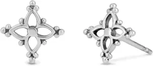 Boma Jewelry Sterling Silver Bohemian Star Stud Earrings