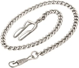BOSHIYA Pocket Watch Chains for Men Vintage Metal Albert Vest Chain Accessories/Color: Gold/Silver/Black/Bronze
