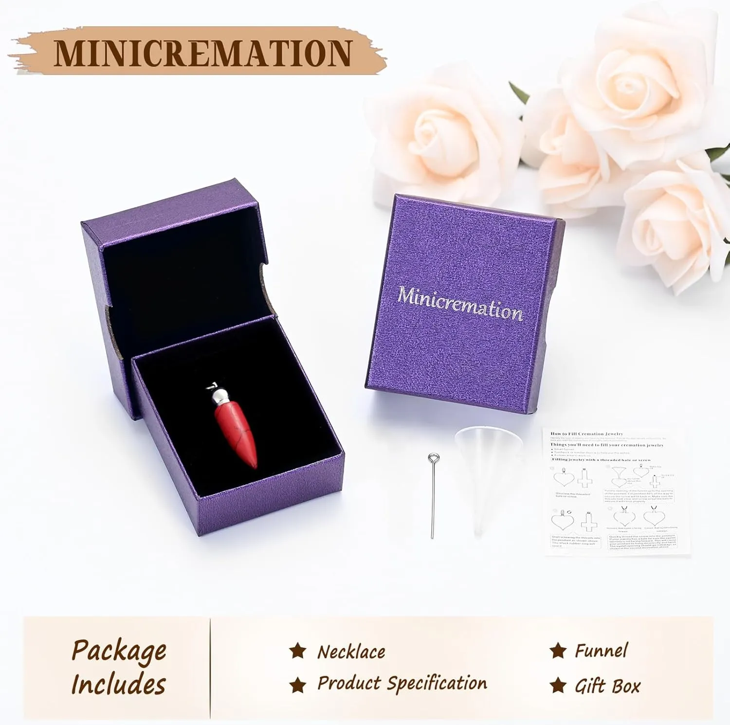 Bullet American Flag Teardrop Urn Necklaces for Man/Women Bullet Cremation Jewelry for Ashes, Stainless Steel Cremation Urns Memorial Keepsake Ashes Holder for Pets Dogs Cats