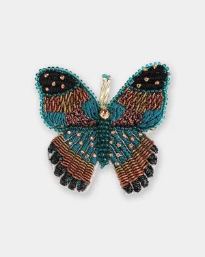 Butterfly Brooch in Teal