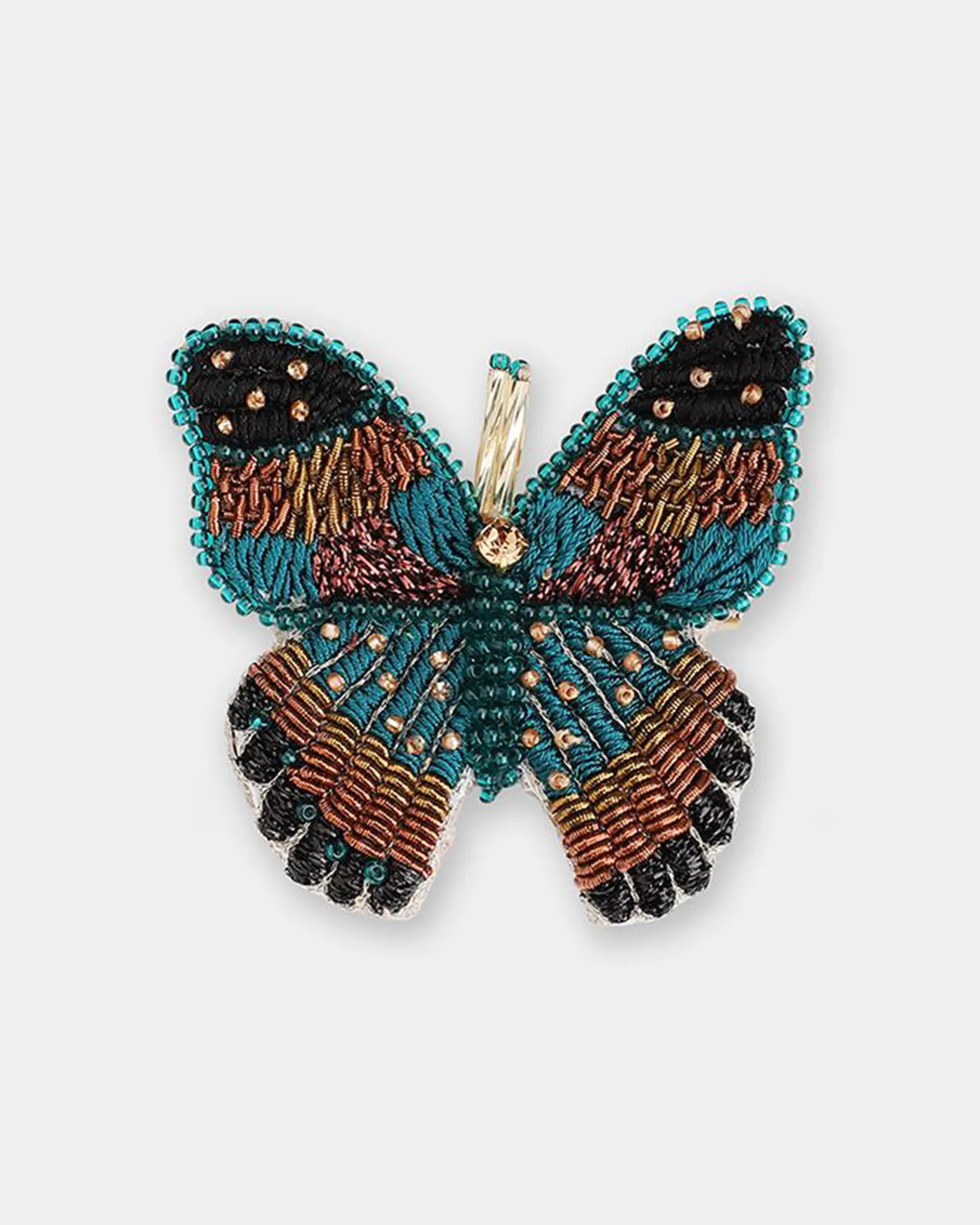 Butterfly Brooch in Teal