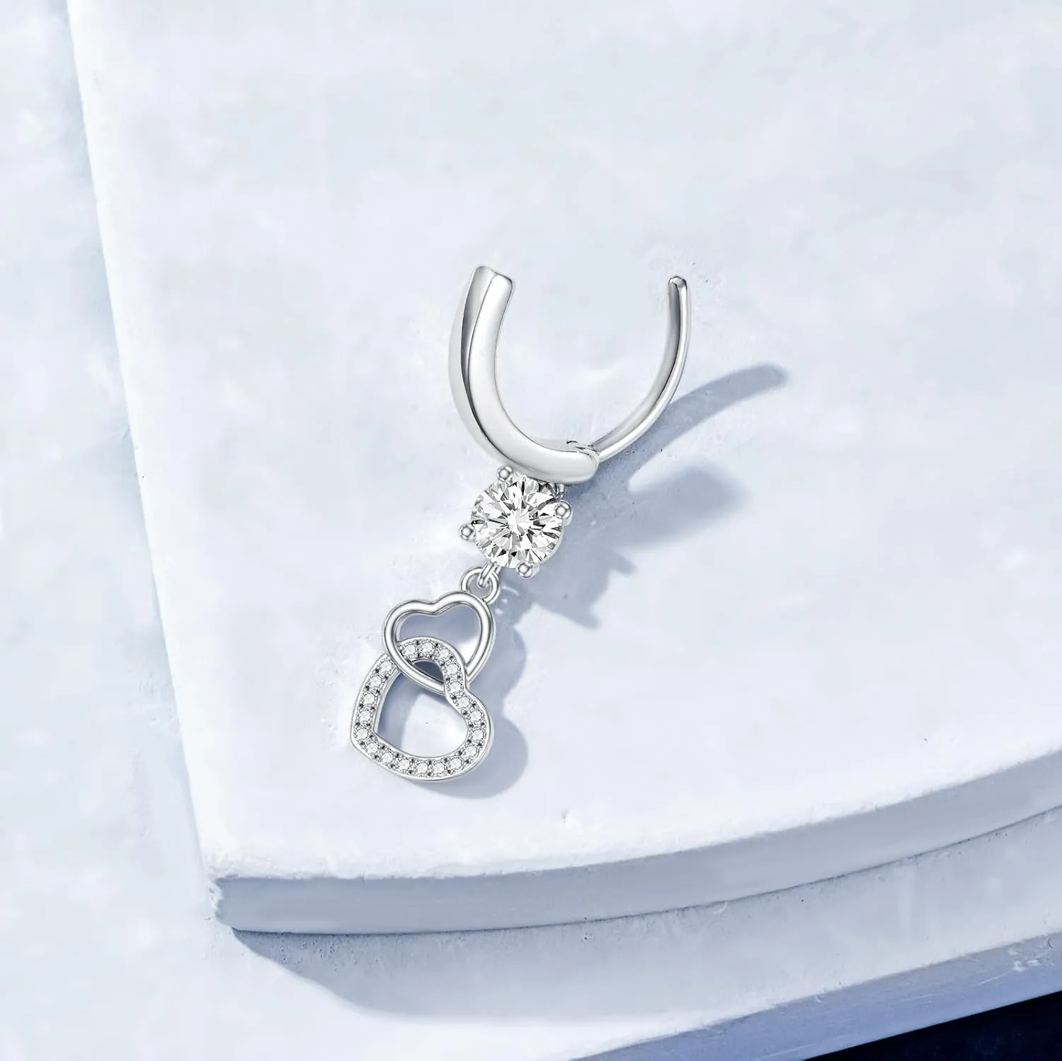 Butterfly Cross Shark Belly Button Ring 925 Sterling Silver Clicker Belly Rings Dangle Navel Ring Hypoallergenic Navel Piercing Belly Piercing Jewelry Gifts for Women