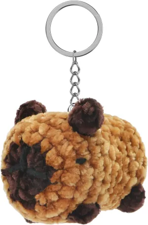 Capybara Keychain Hand-Knitted Pink Pig Platypus Plush Keychain Cute Decor for Women Birthday Gifts