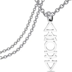 CENWA Element Necklace Four Elements Symbols Planetary Fire Earth Water Air Symbols Alchemical Necklace