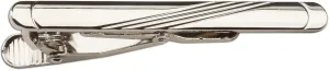 Cherished Moments Men or Boys Classic Tie Bar Clip (Silver Tone)