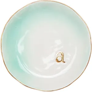 COLLECTIVE HOME - Ceramic Jewelry Tray, Decorative Trinket Dish for Rings Earrings Necklaces Bracelet Watch Keys, Birthday Mother's Day Christmas Gift for Women, 4.75", Colored Surface (A)