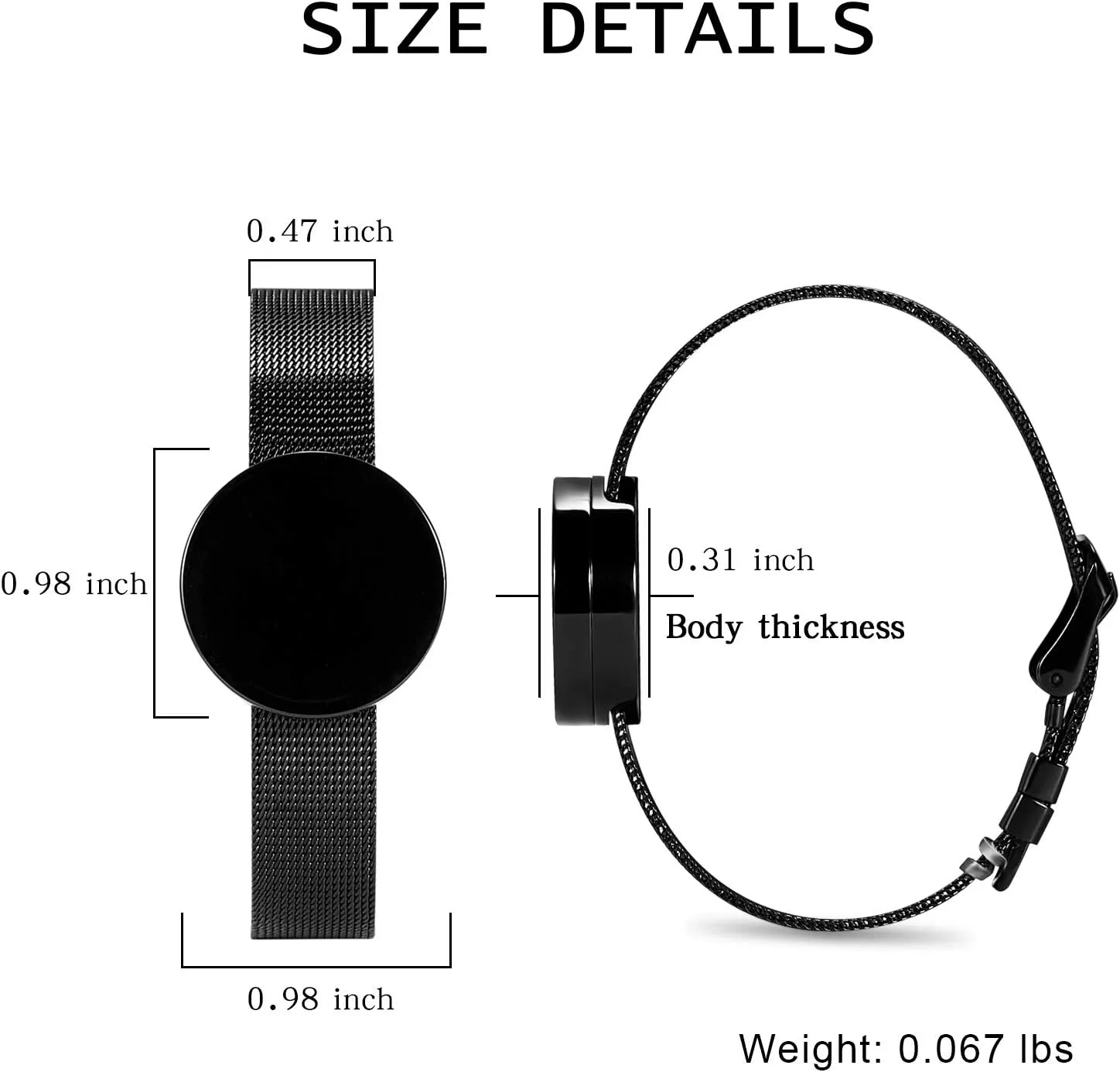 constantlife Cremation Bracelet for Ashes Memorial Urn Bangle Round Locket Ashes Holder Adjustable Watch Band Custom Engraving Keepsake