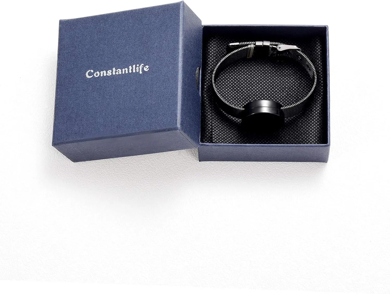 constantlife Cremation Bracelet for Ashes Memorial Urn Bangle Round Locket Ashes Holder Adjustable Watch Band Custom Engraving Keepsake