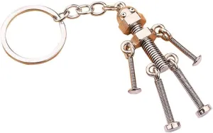 Creative robots Keychains Personalized Fashion Key Chains Car Key Pendant for Purse Handbag Bag Backpack traveling bag