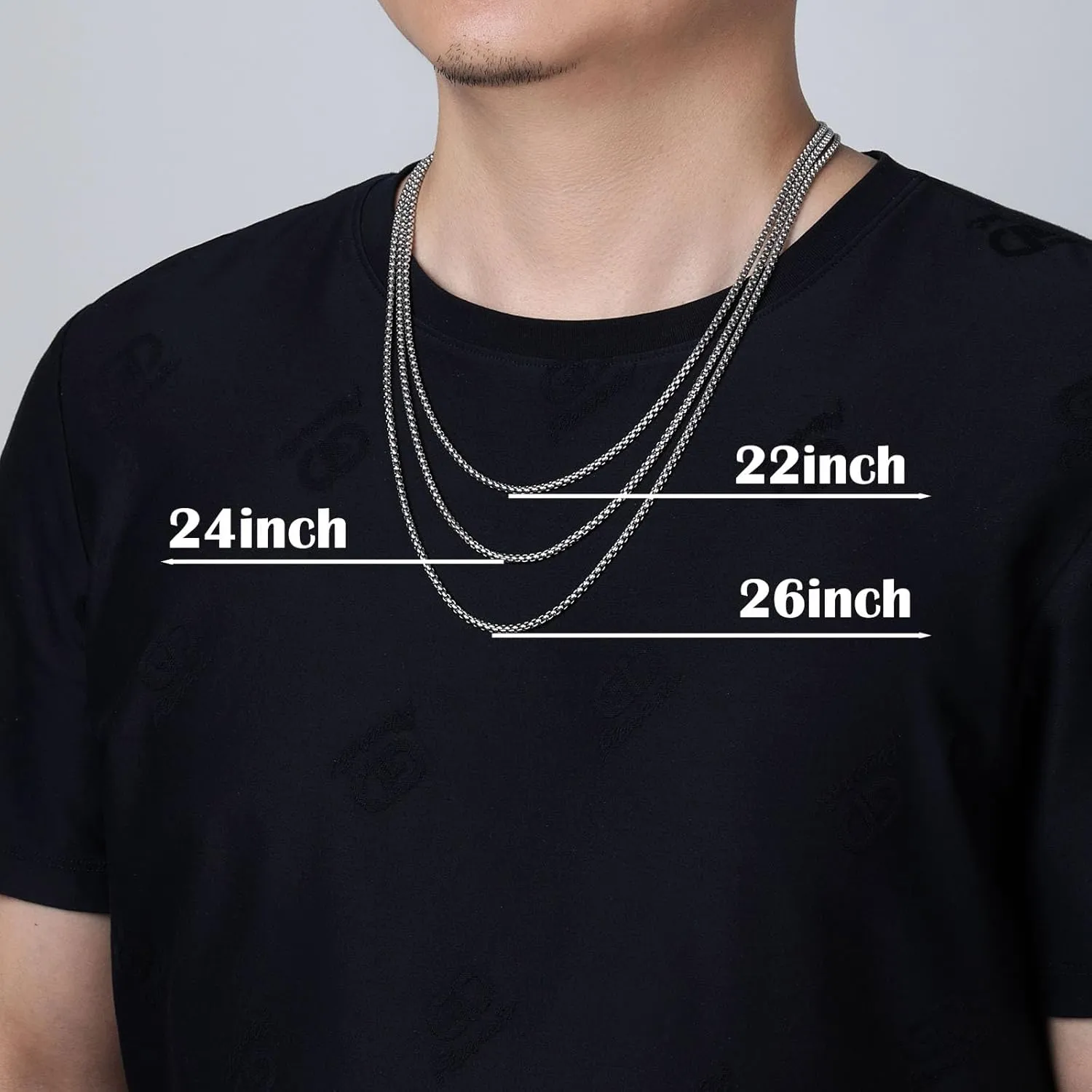 Cross Pendant Necklace for Men, Large Jesus Christ 316L Stainless Steel Cross Pendant Necklace, Box Chain Heavy Duty Necklace for Men
