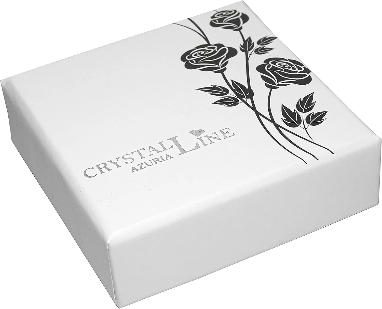 Crystalline Azuria Jewelry Butterfly Stud Earrings with Zirconia Crystals 18K White Rose Gold Plated for Women