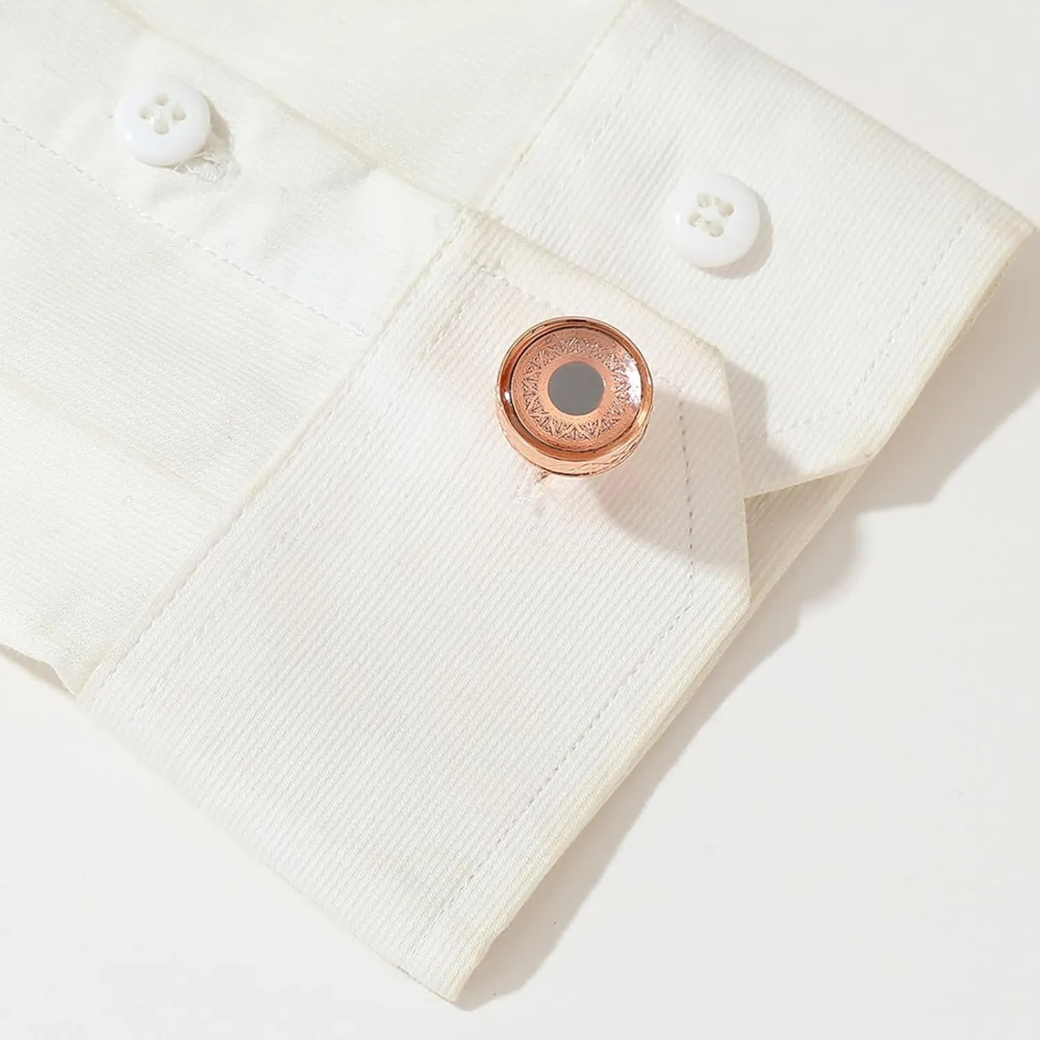 Cuff Links Mens Outdoor, Men's Cufflinks Cuff Round Floral Pattern Copper Men Gifts for Birthday