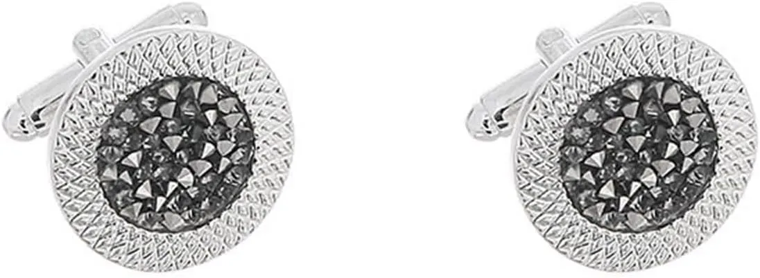 Cuff Links Mens Set, Men's Cufflinks Cuff Links for Men Round Alloy for Men