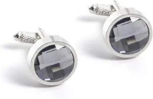 Cufflinks for Groom, Mens Cuff Links Sets Round Shape Dress Shirt Cufflinks for Son, Father, Husband, Boyfriend