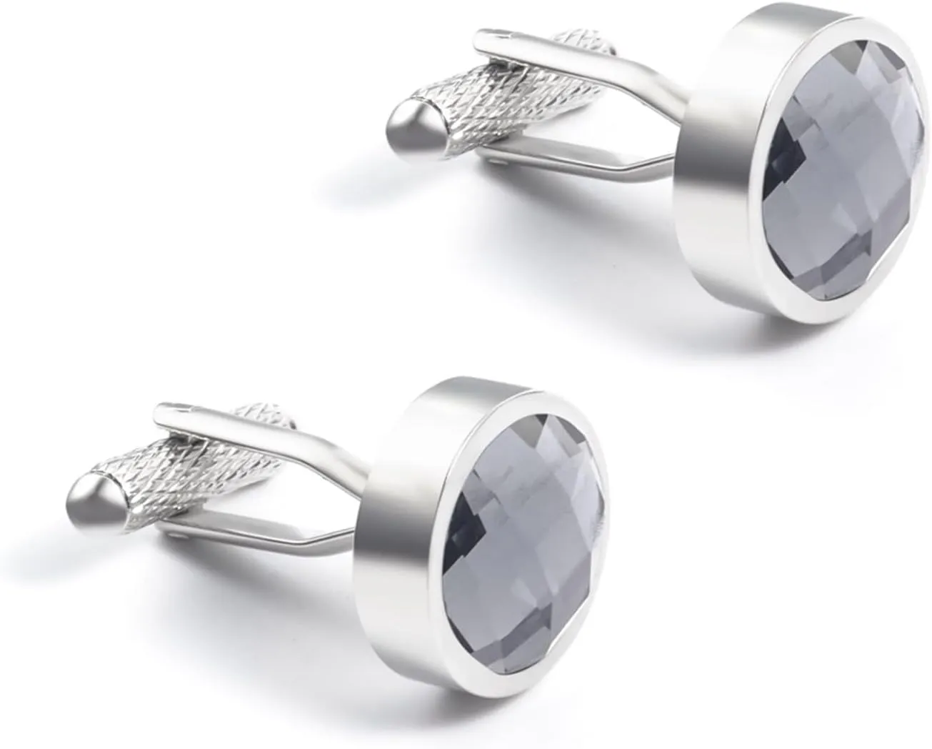 Cufflinks for Groom, Mens Cuff Links Sets Round Shape Dress Shirt Cufflinks for Son, Father, Husband, Boyfriend