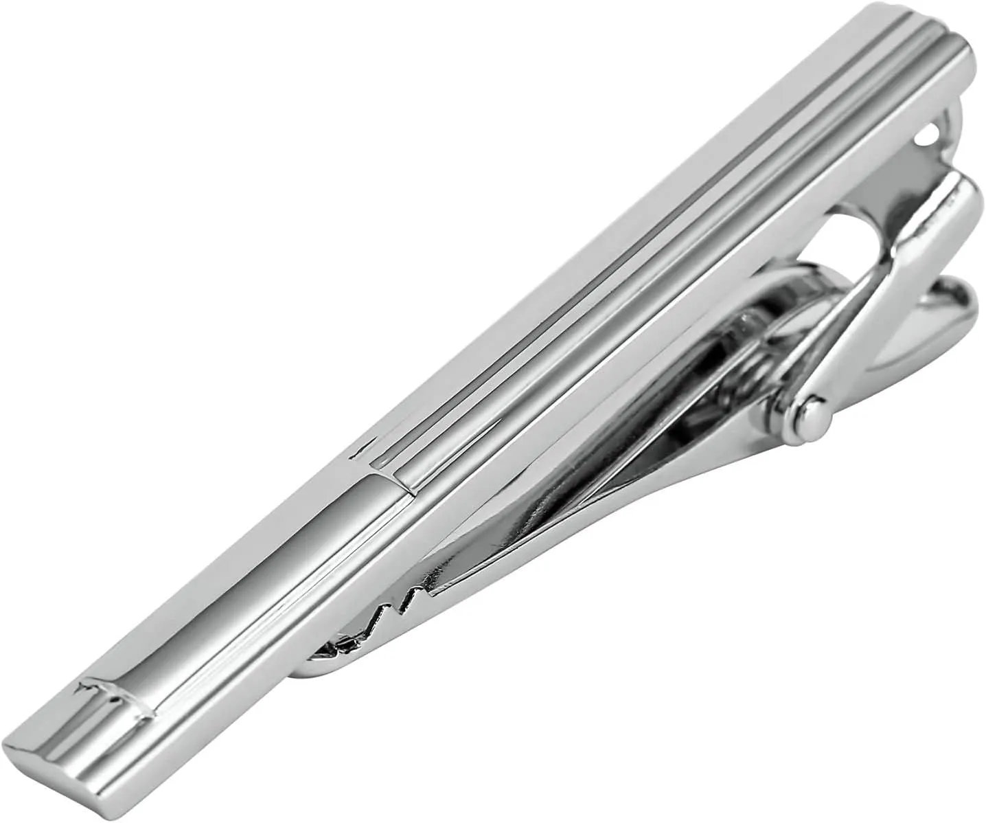 Cufflinks for Men, Cufflinks Organizer for Men Rectangular Silver Stainless Steel for Business Father's Day