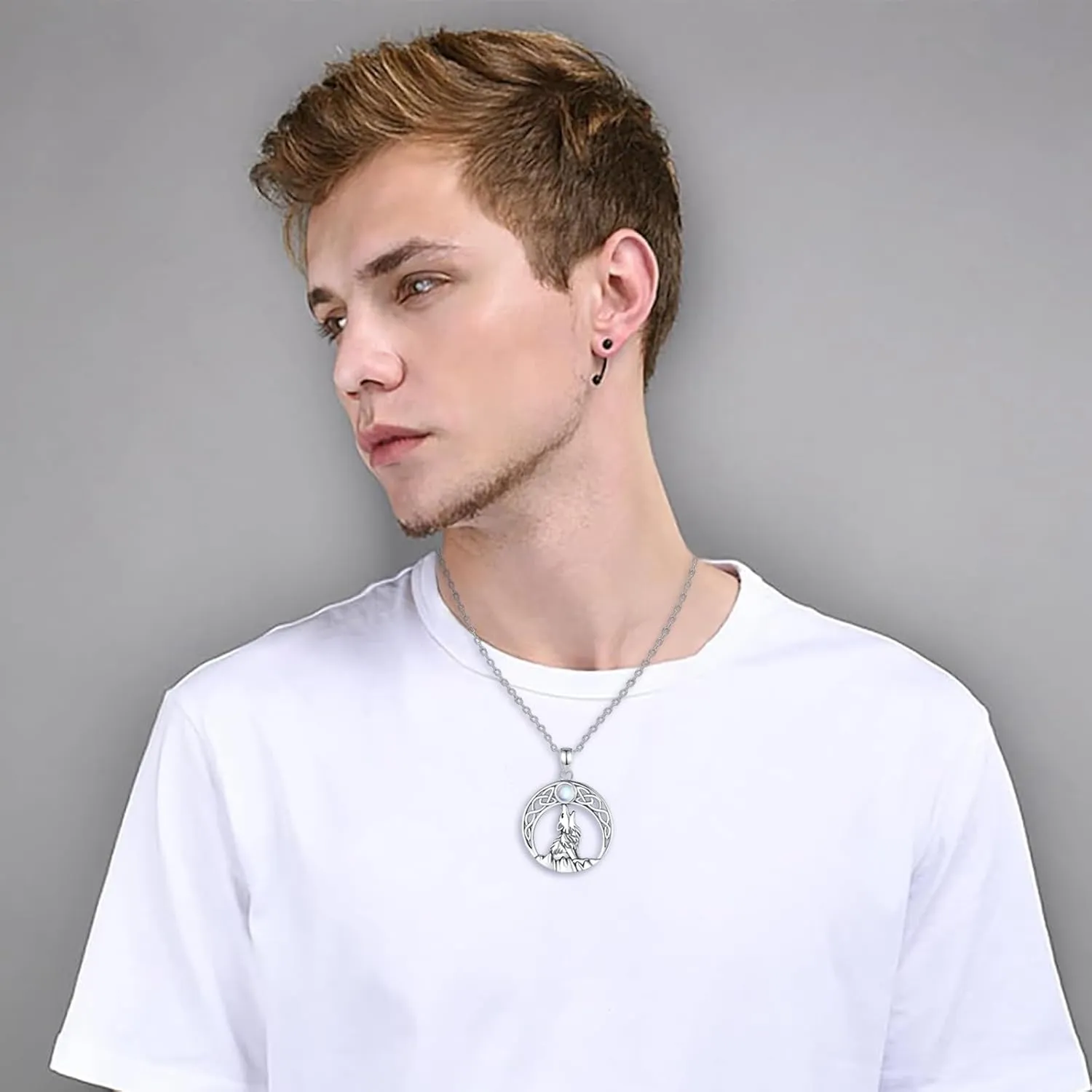 Cute Animal Necklace 925 Sterling Silver Lovely Animal Pendant Necklace for Women Men Teens